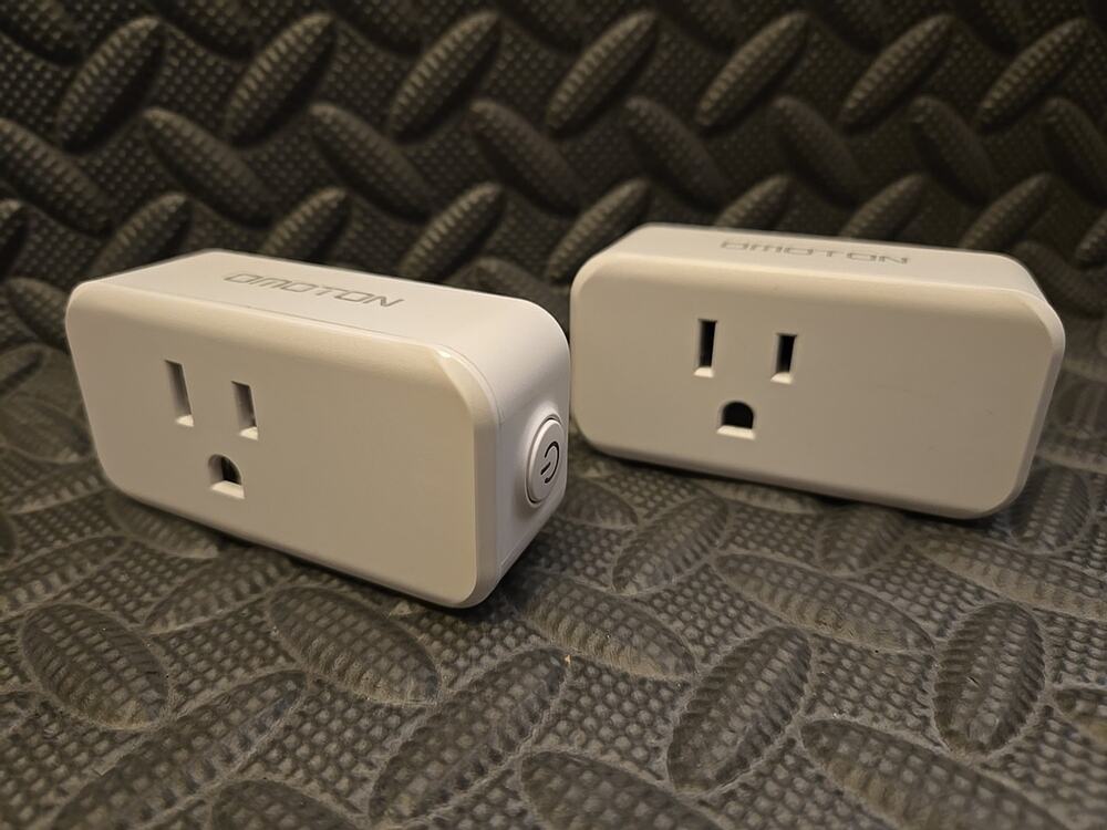 2x OMOTON Smart WiFi Plug Mini Outlet Wireless Remote Control Alexa Google